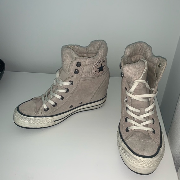 Special edition wedge wool converse sneakers - Picture 2 of 3